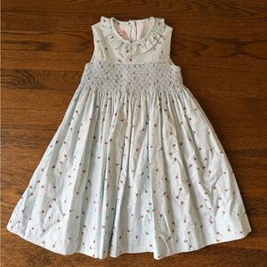 Peggy Green Smocked Kite Pattern Dress size 4